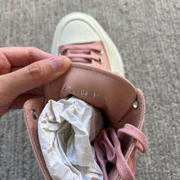 Alexander McQueen Women’s Tread Slick Boots in Pink/White - Picture 7 of 15